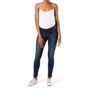 Women's Maternity Blue Skinny Jeans